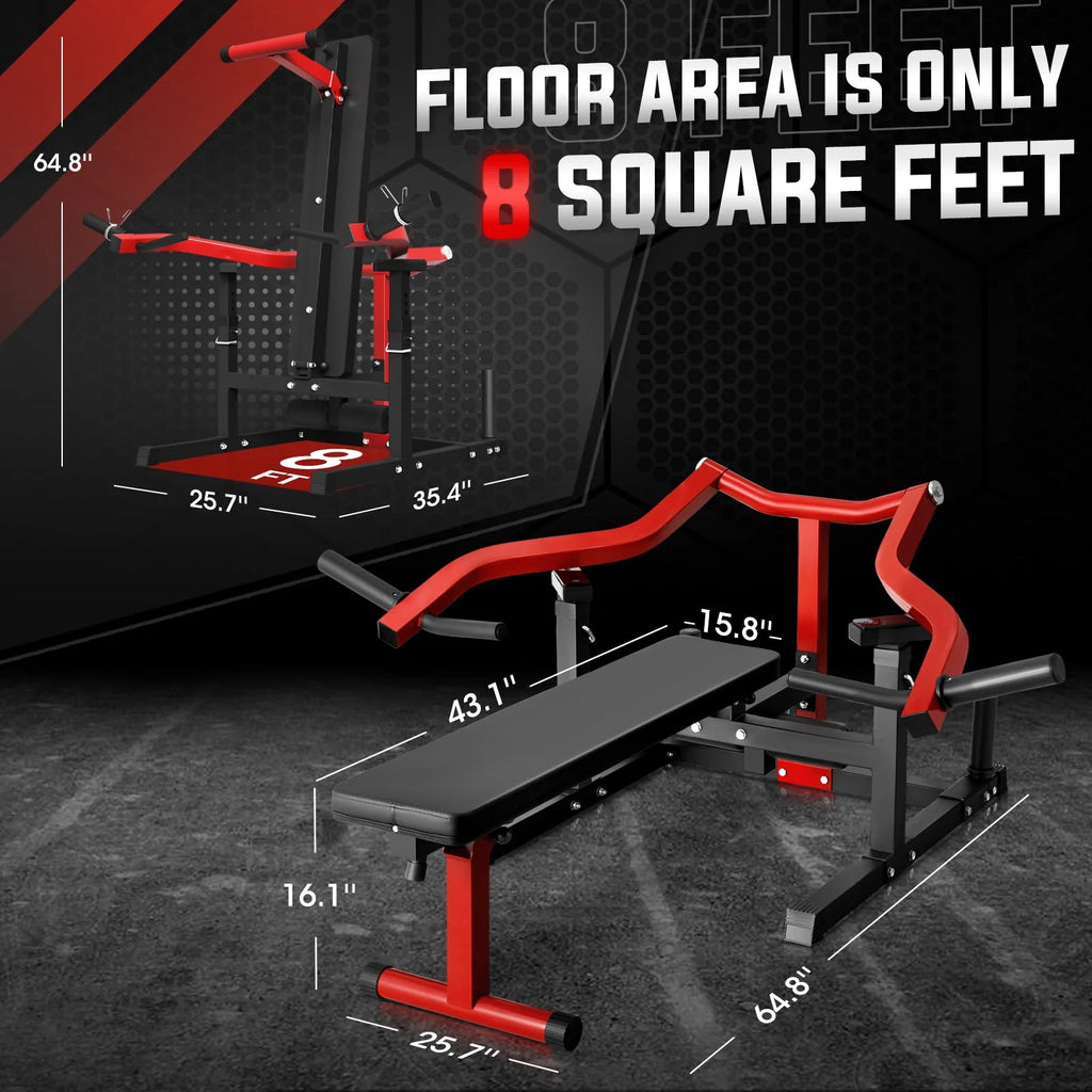Chest Press Machine with Converging Arms X3819