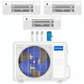 33,000 BTU 3 Zone Ceiling Cassette Ductless Air Conditioner and Heat Pump S872