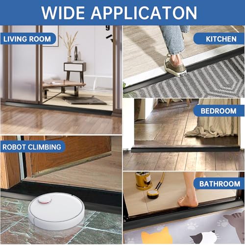 Self Adhesive Vinyl Door Threshold Strip Brown Wood Grain 6.6 Ft U9064