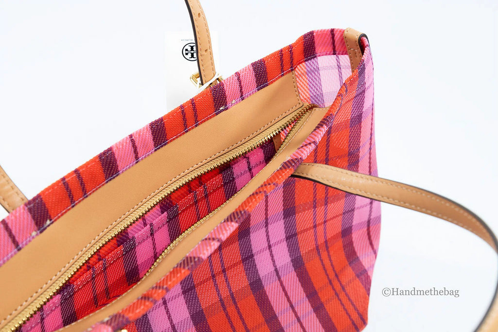 Pink Red Mesh Tote Handbag C50231