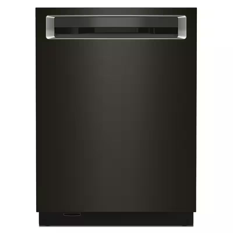Black Stainless Built-in Dishwasher with Stainless Steel Tub and Third Level Rack X65058