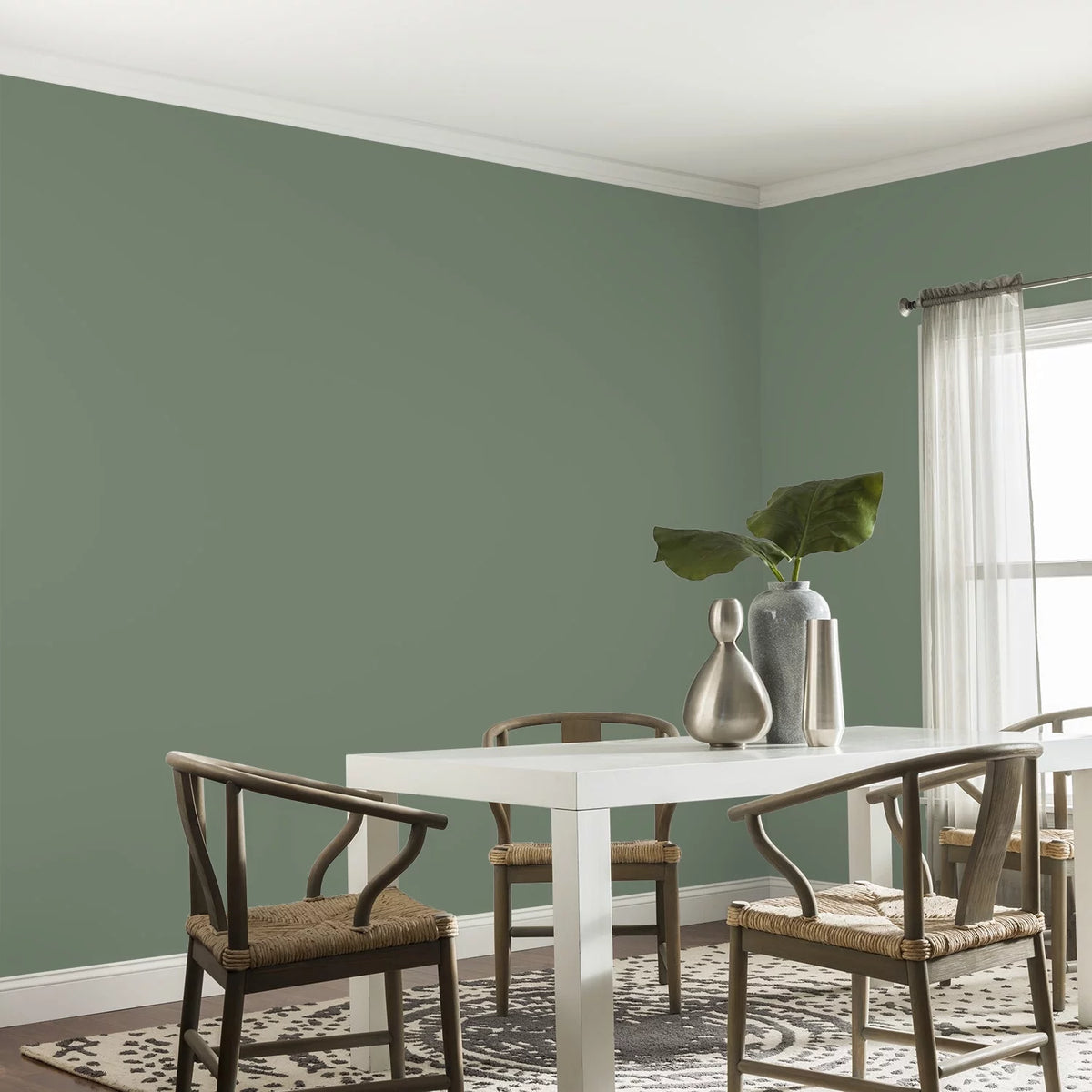 Green Eggshell Interior Paint 1 Gallon H1218