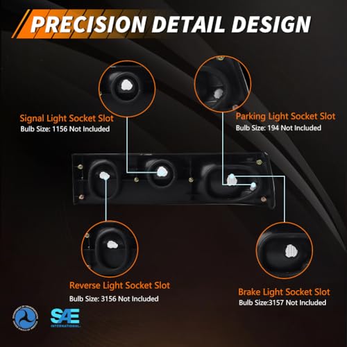 Smoked Lens Tail Light with Housing L855