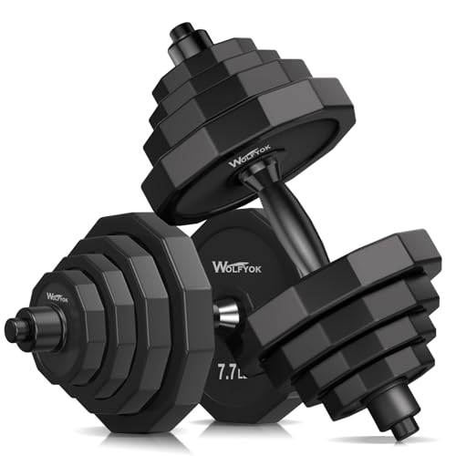 Adjustable Dumbbell Set with Solid Steel and Connector W6096