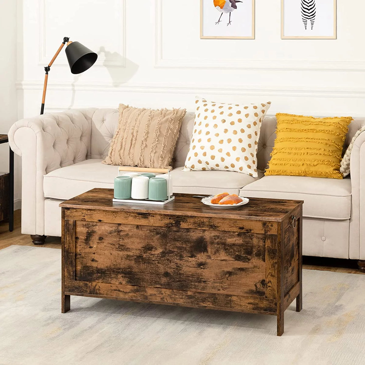 Rustic Brown Storage Chest X634