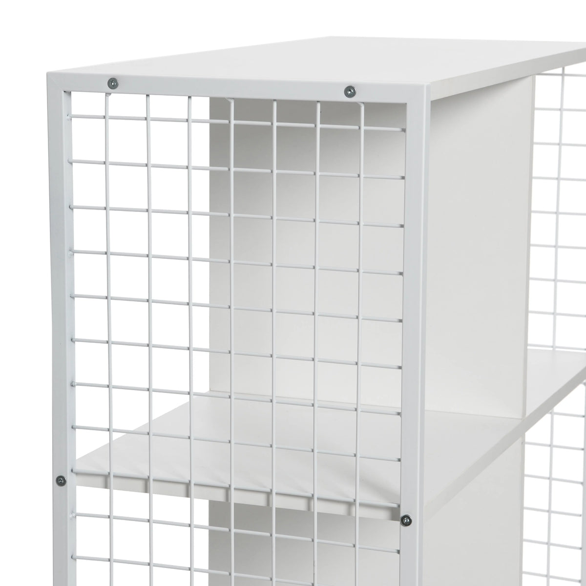 6 Cube White Storage Wall Unit T68058