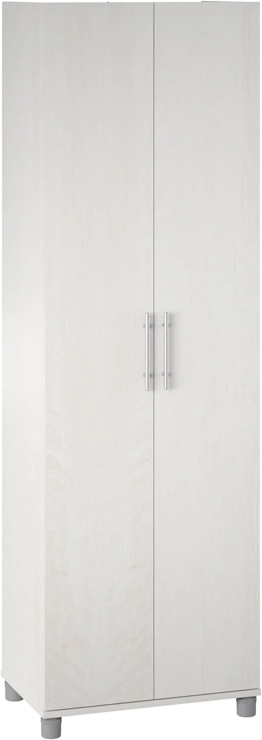 24" Utility Storage Cabinet in Ivory Oak D496