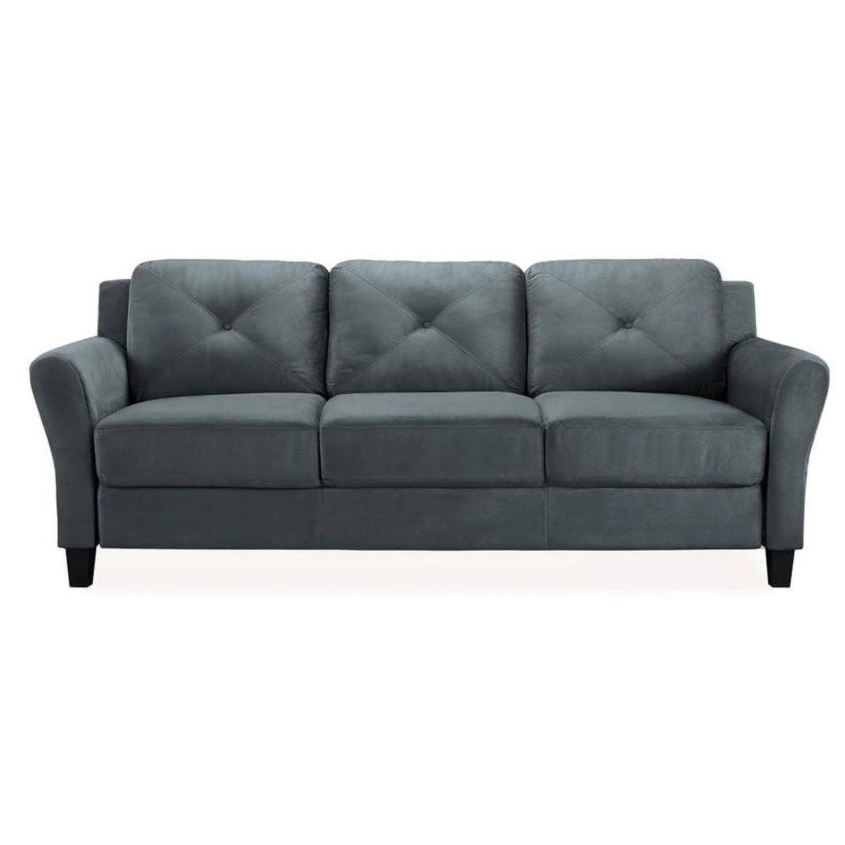 Dark Gray Microfiber Sofa P94637