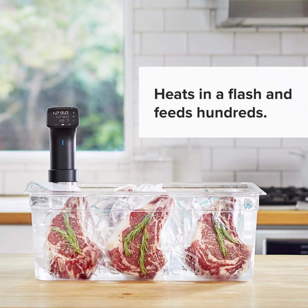 Sous Vide Precision Cooker 1200 Watts Black and Silver H9498