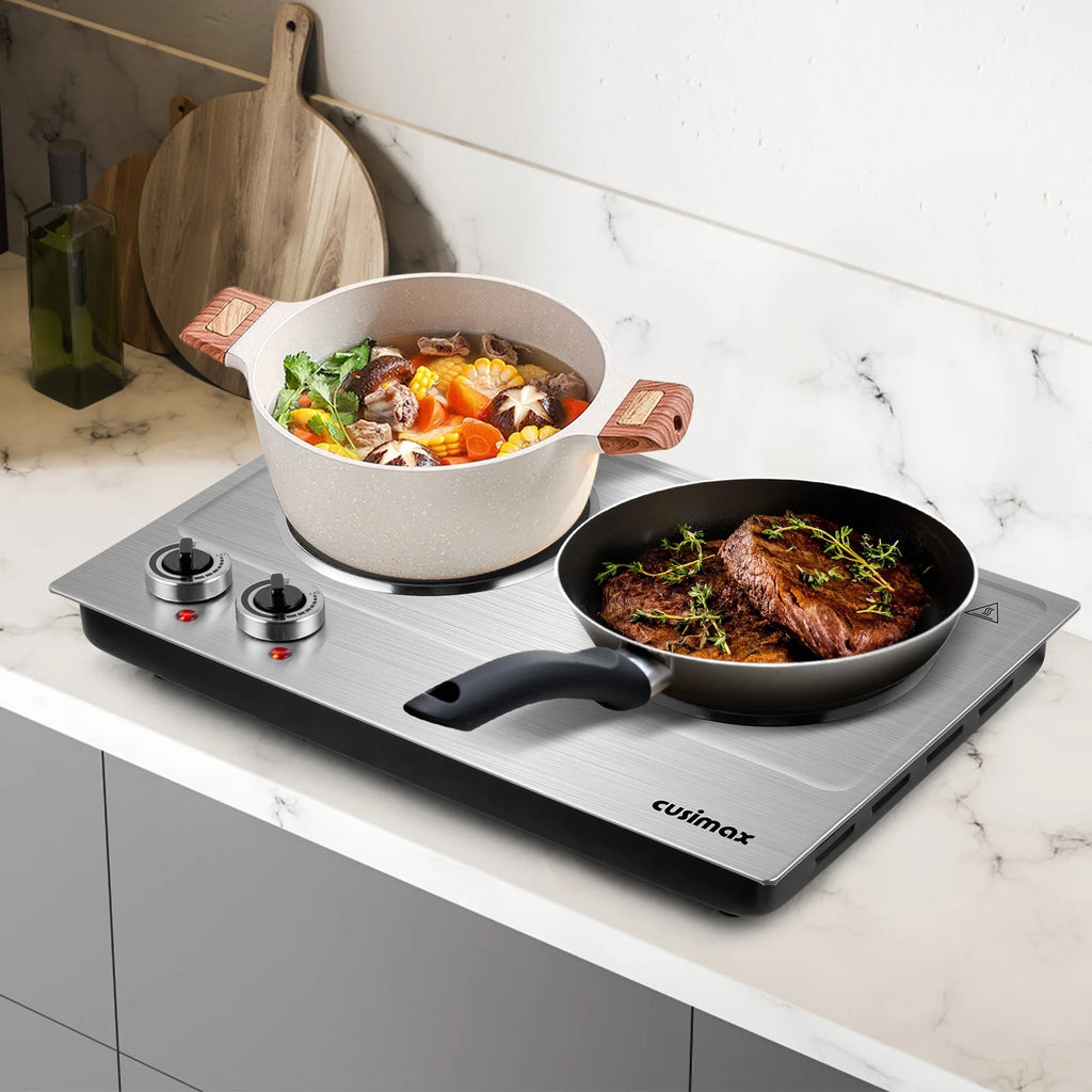 1800W Infrared Double Burner Electric Hot Plate Y3052