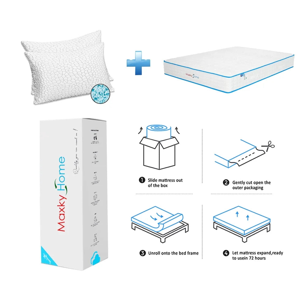 Queen Size Gel Memory Foam Hybrid Mattress T506571