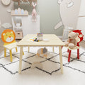 Kids Table & Chair Set, 3 Pieces Solid Wood B225884