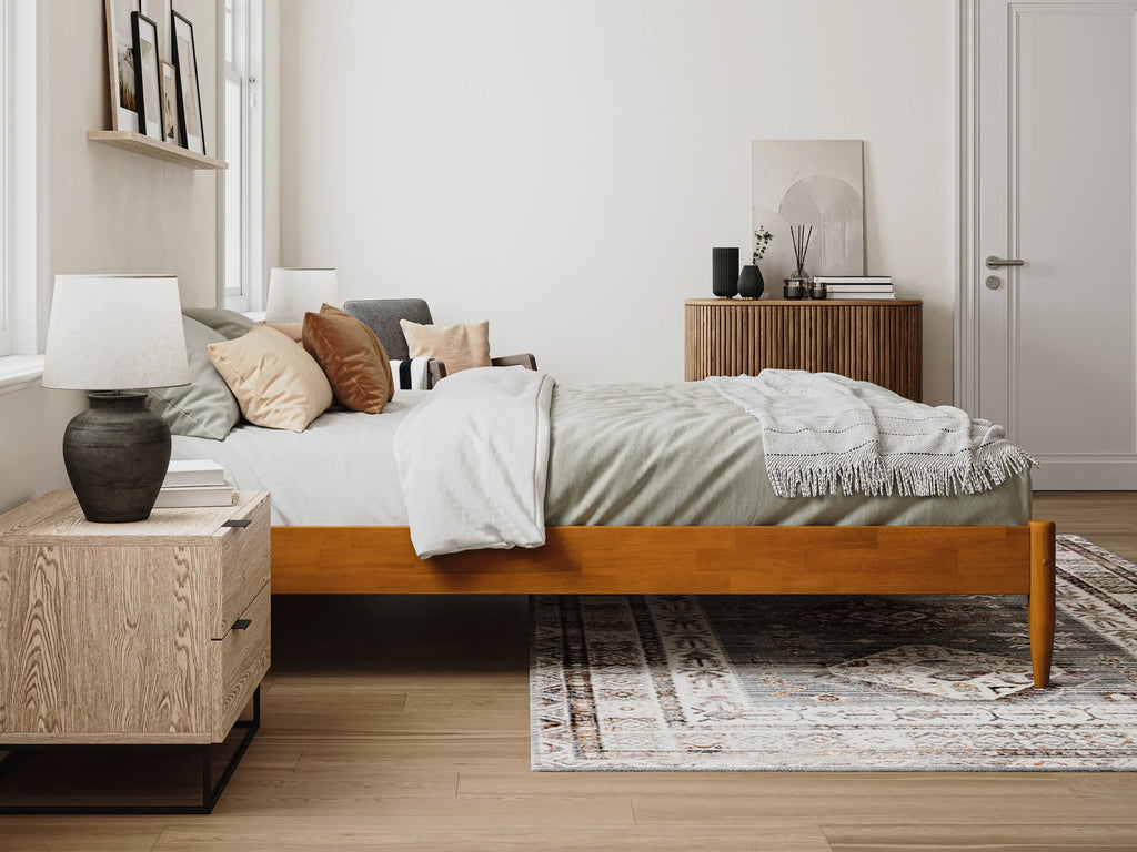 Espresso Solid Wood Platform Bed M771069