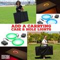 Stained Pyramid Cornhole Board Set with 8 Team Logo Bags W404