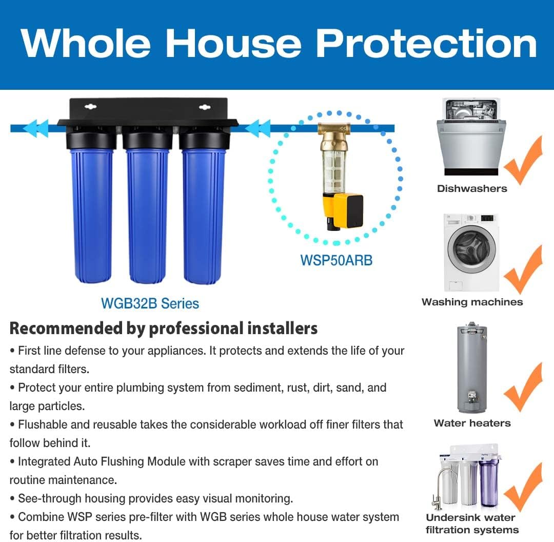 3-Stage Whole House Water Filtration System Q964
