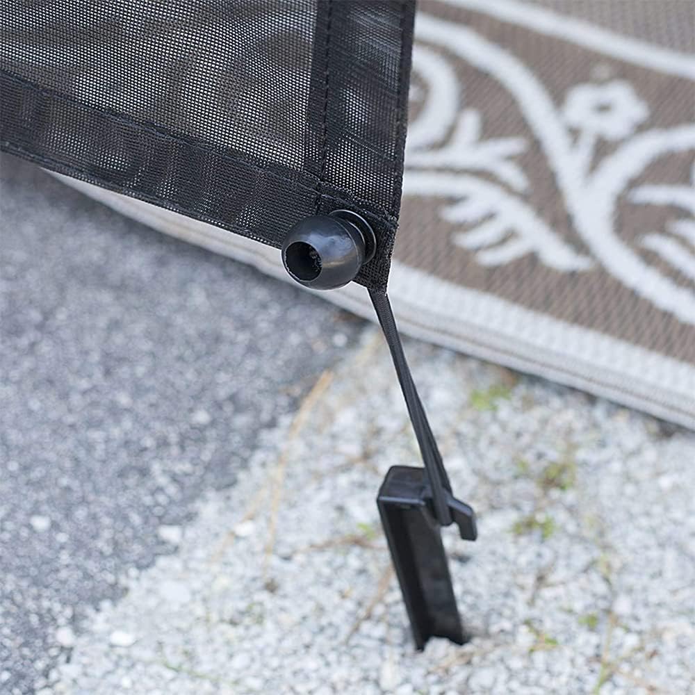 15' x 8' Black Mesh Sun Shade Screen Pack of 2 S418435