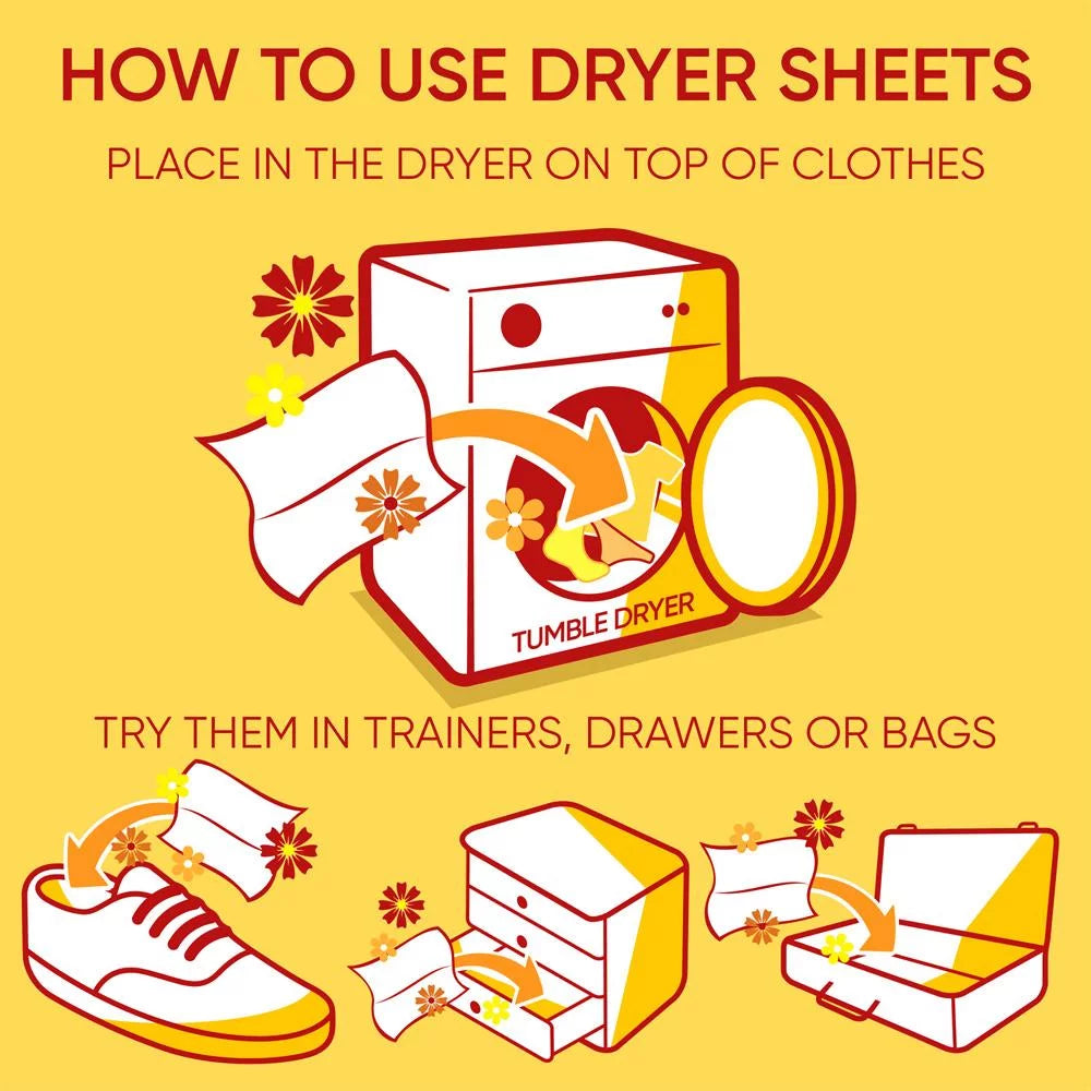 Tumble Dryer Sheets 34 Sheets Pack of 4 T514145