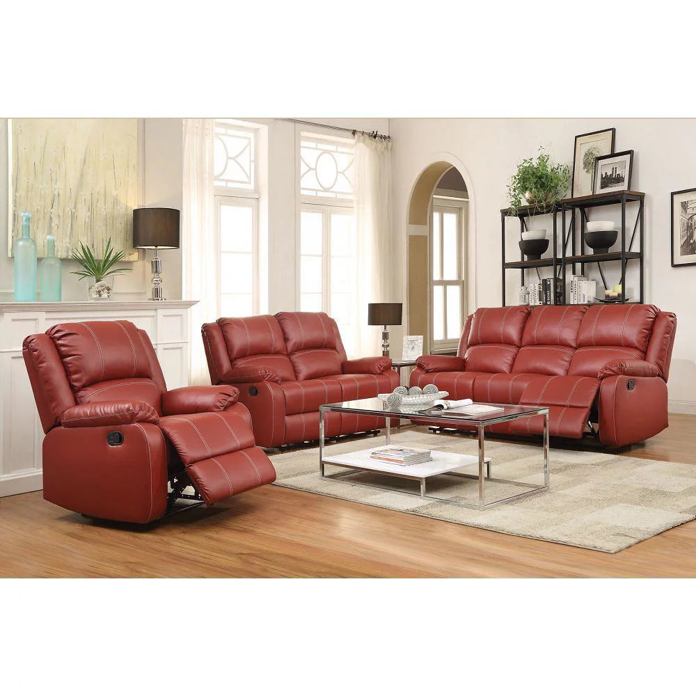 Red PU Loveseat G481345