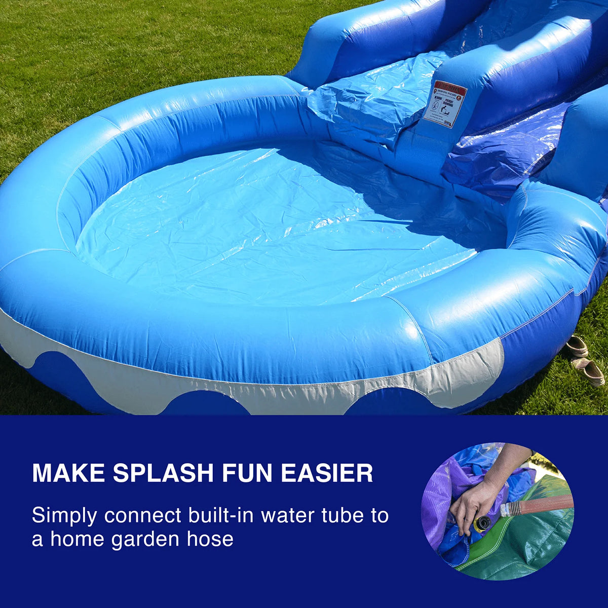 Dolphin Commercial Grade Water Slide with Pool P3065
