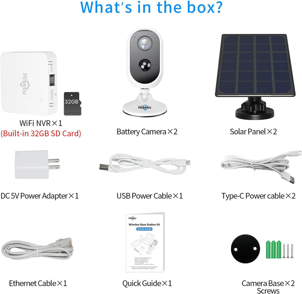 2K 3MP Wireless Battery Powered Security Camera Outdoor G3902