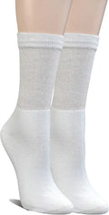Seamless Toe Crew Socks 6 Pairs Size 9-11 L656185