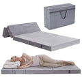 Velvet 4 Folding Foam Mattress Topper with Carry Case J301