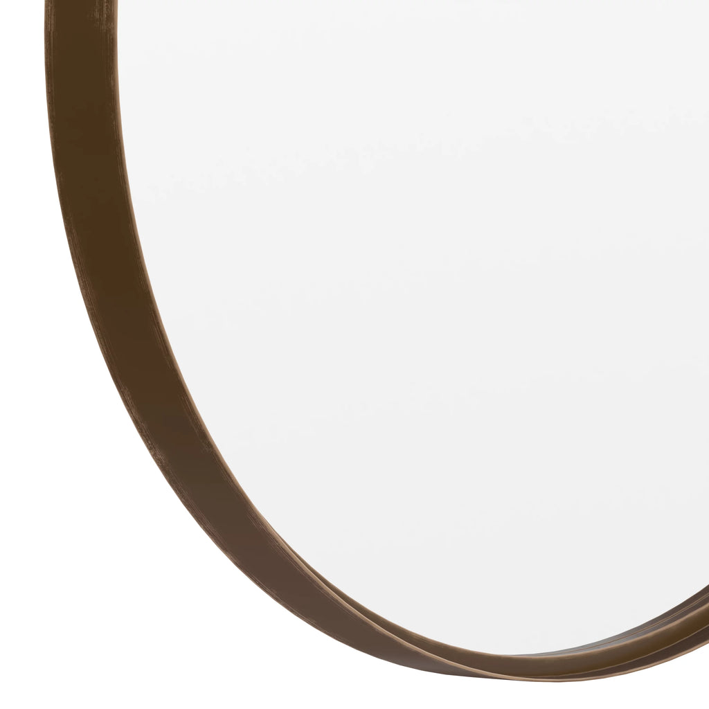 Brushed Bronze Wall Mounted Mirror R828