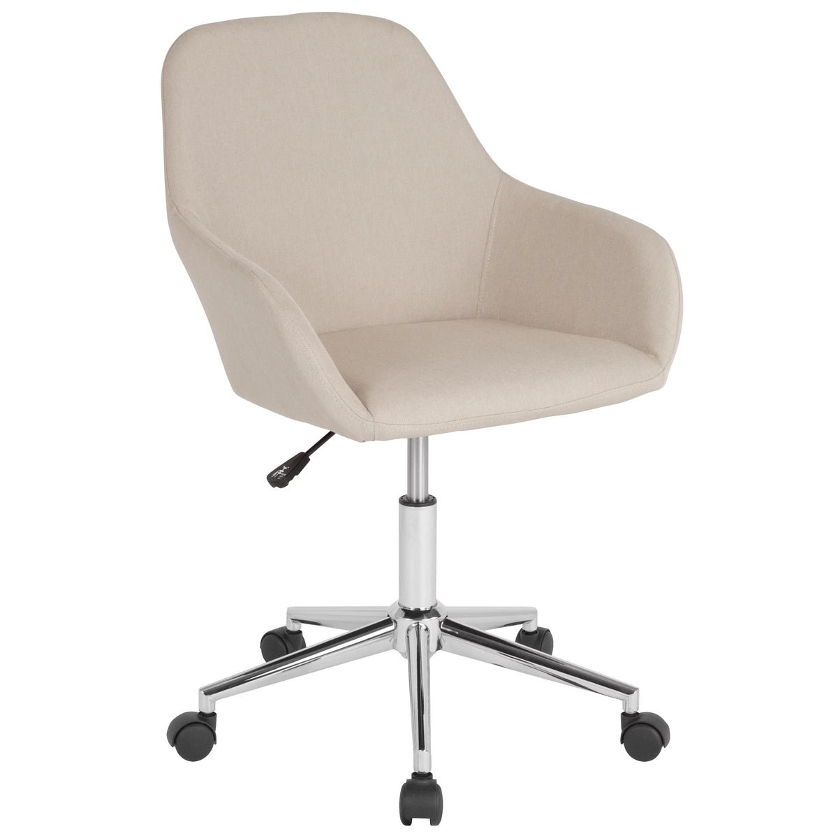 Beige Fabric Mid-Back Chair G639