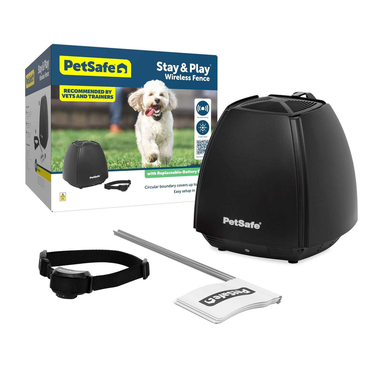 Wireless Fence with Replaceable Battery Collar H5589