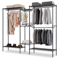 Heavy Duty Black Wire Garment Rack with Adjustable Shelves E3592
