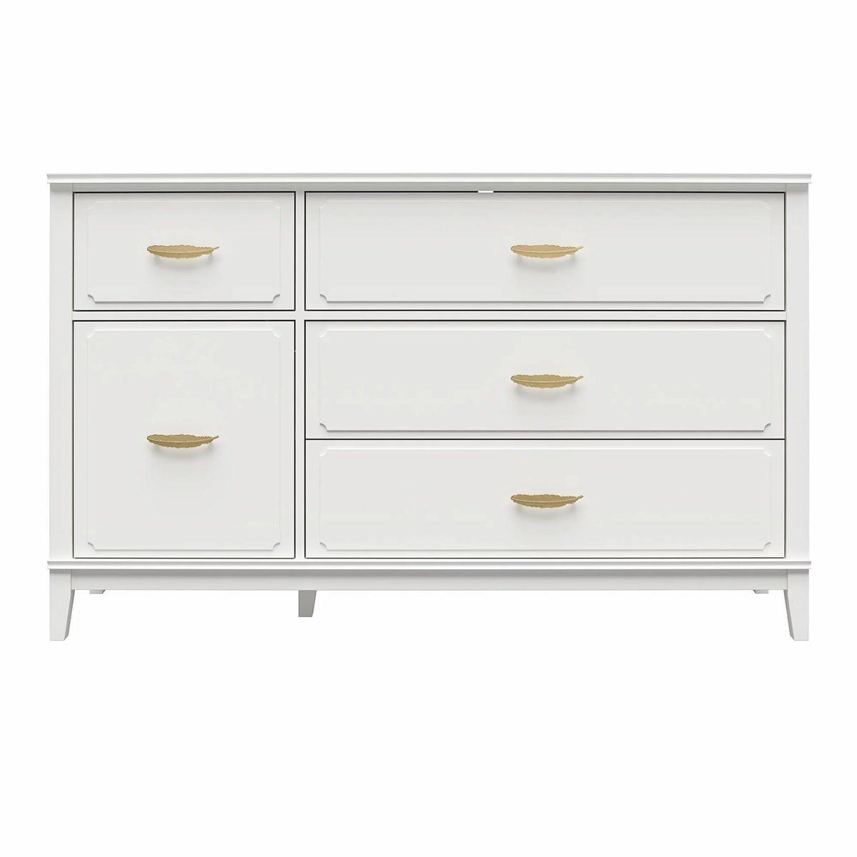 White Wide Dresser V992