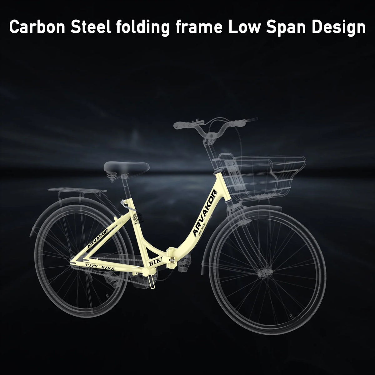 26 Inch White Cruiser Bike A85550