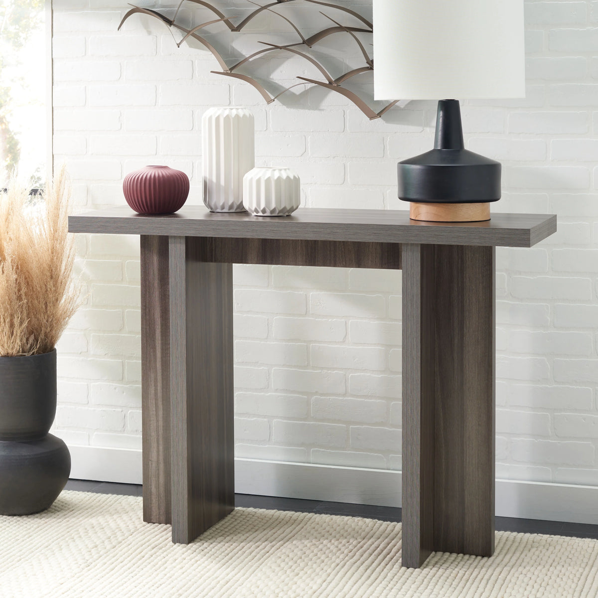 Small Slate Gray Console Table S199