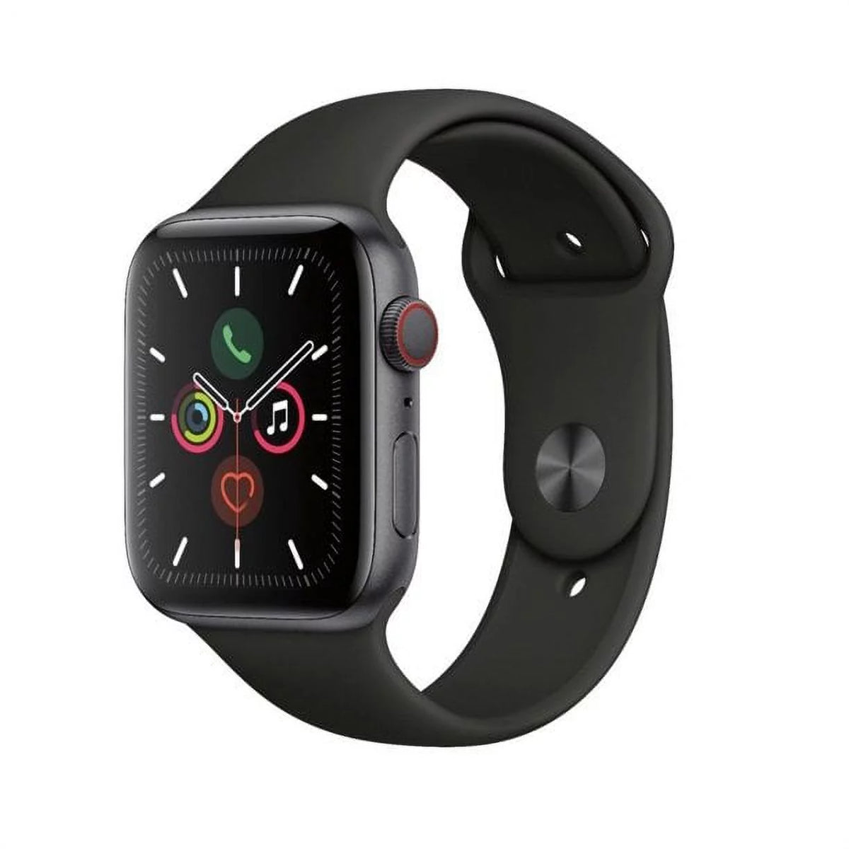 Restored Apple Watch GPS+Cellular 44mm Space Gray Case & Black Sport Band P155230