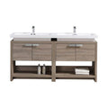 63 in. Modern Bathroom Vanity with Cubby Hole T996