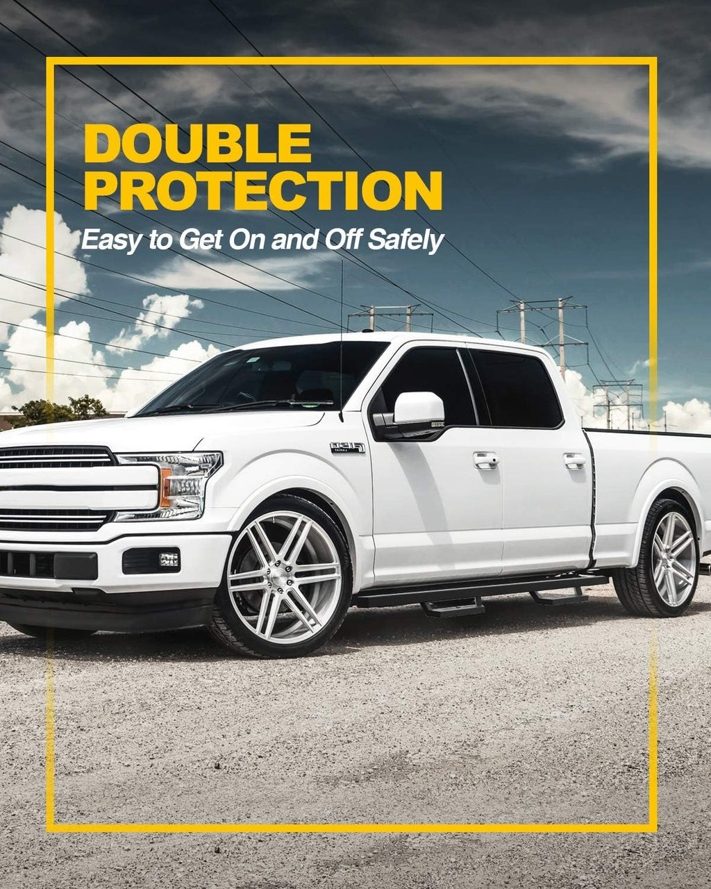 Running Boards Side Steps Nerf Bars T619