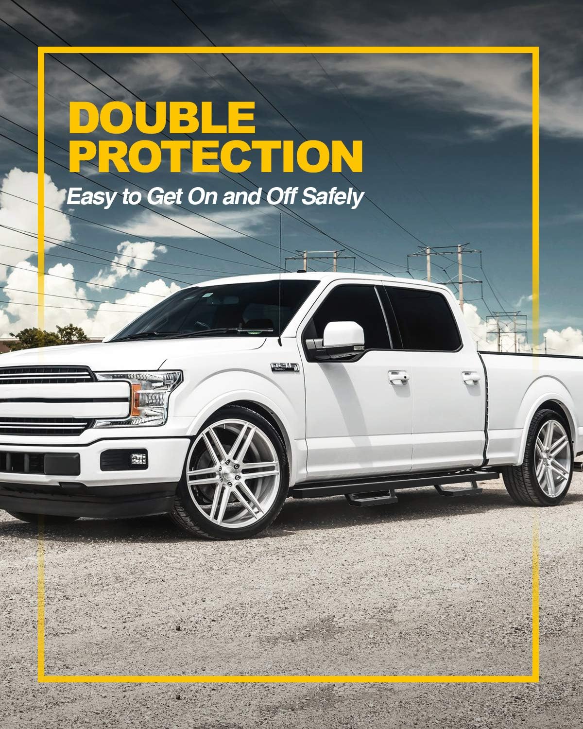 Running Boards Side Steps Nerf Bars T619