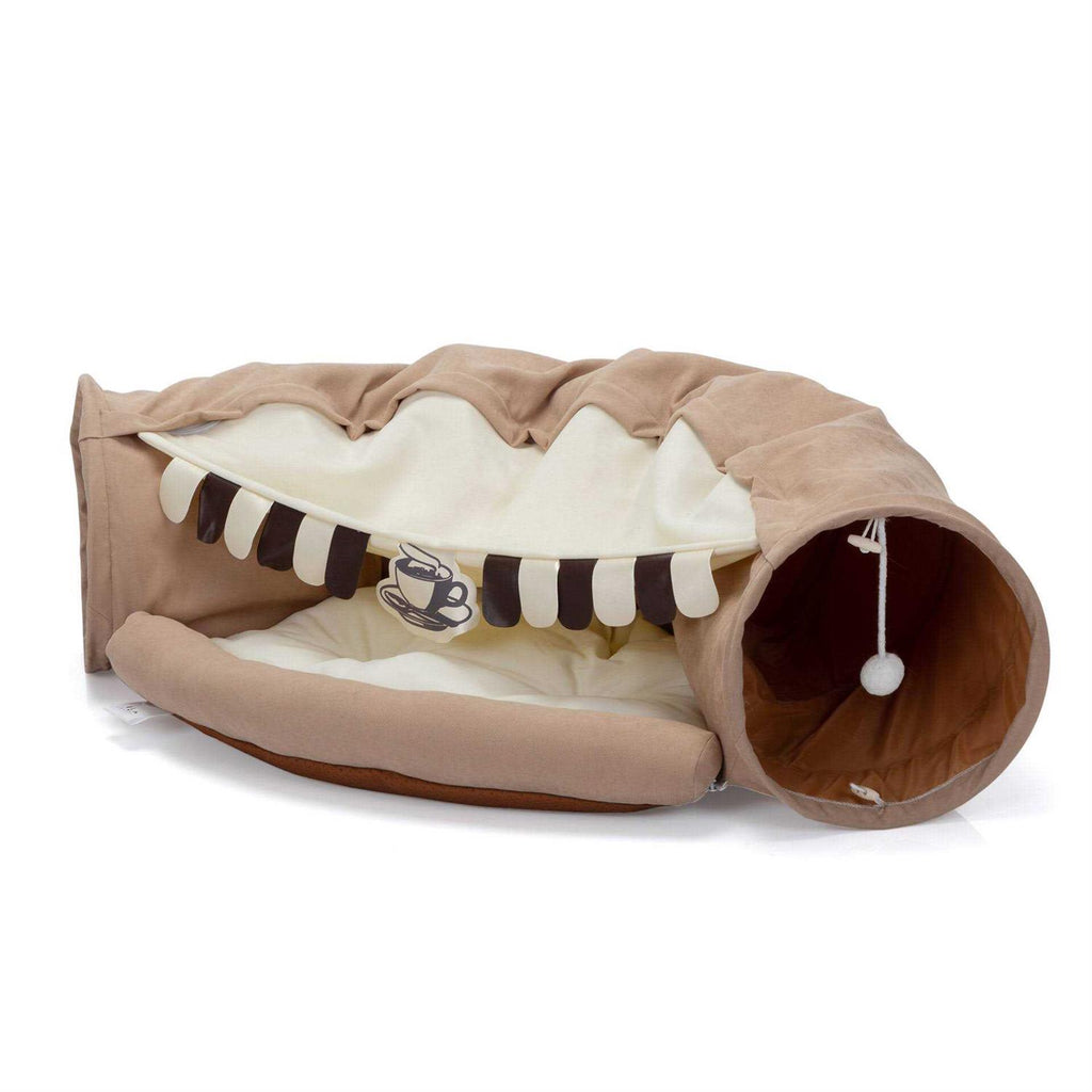 Cat Tunnel with Cat Bed O664201