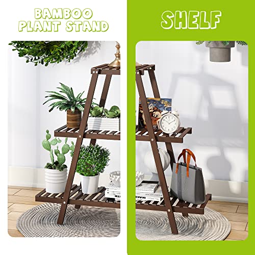 Bamboo 3 Tier Plant Stand F5941