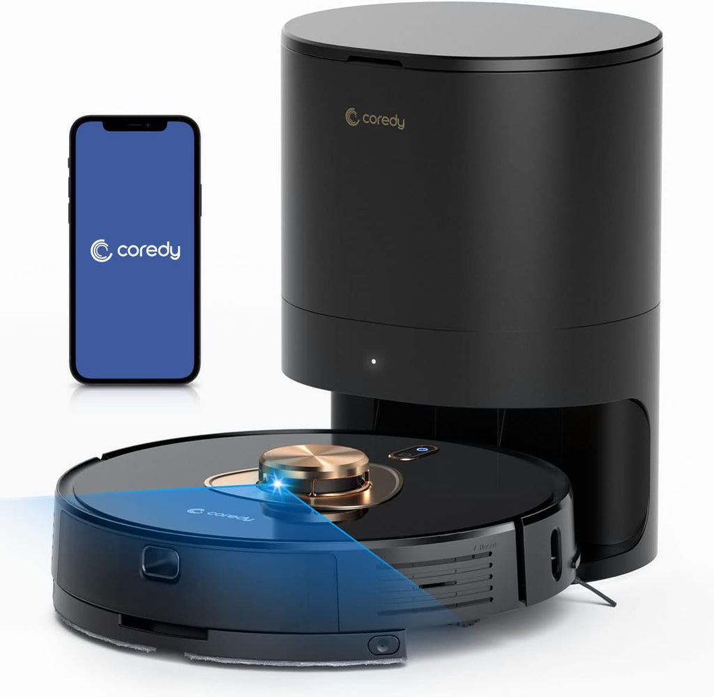 Robot Vacuum Cleaner with Self Emptying Station, Lidar Navigation, 2700Pa Suction, Blue O629464