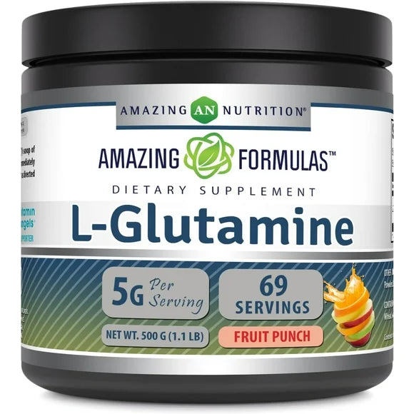 L-Glutamine Supplement 1 Lb Fruit Punch Flavor M3859