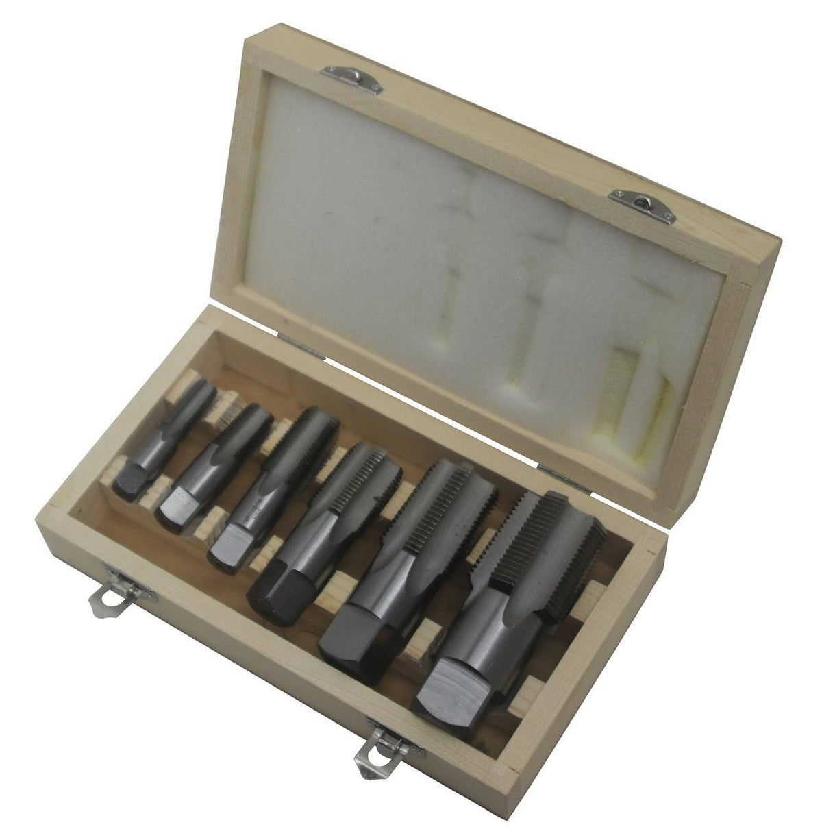 6 Piece High Speed Steel NPT Pipe Tap Set P213
