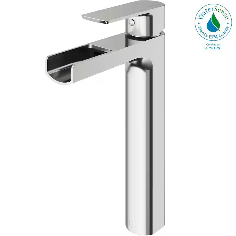 Single Handle Brushed Nickel Bathroom Faucet S783975