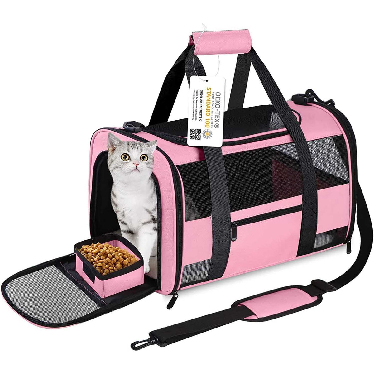 Cat Carrier Airline Approved for Small Dogs Medium Cats Under 15 Lbs U604858