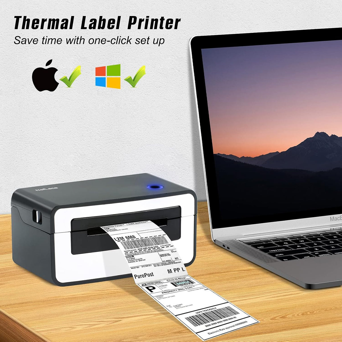 Bluetooth Thermal Label Printer 4x6 Y38804