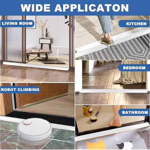 Self Adhesive Vinyl Door Threshold Strip Brown Wood Grain 6.6 Ft U9064