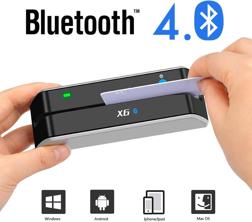 Bluetooth Card Reader Writer USB 3 Tracks Swipe Encoder B47420