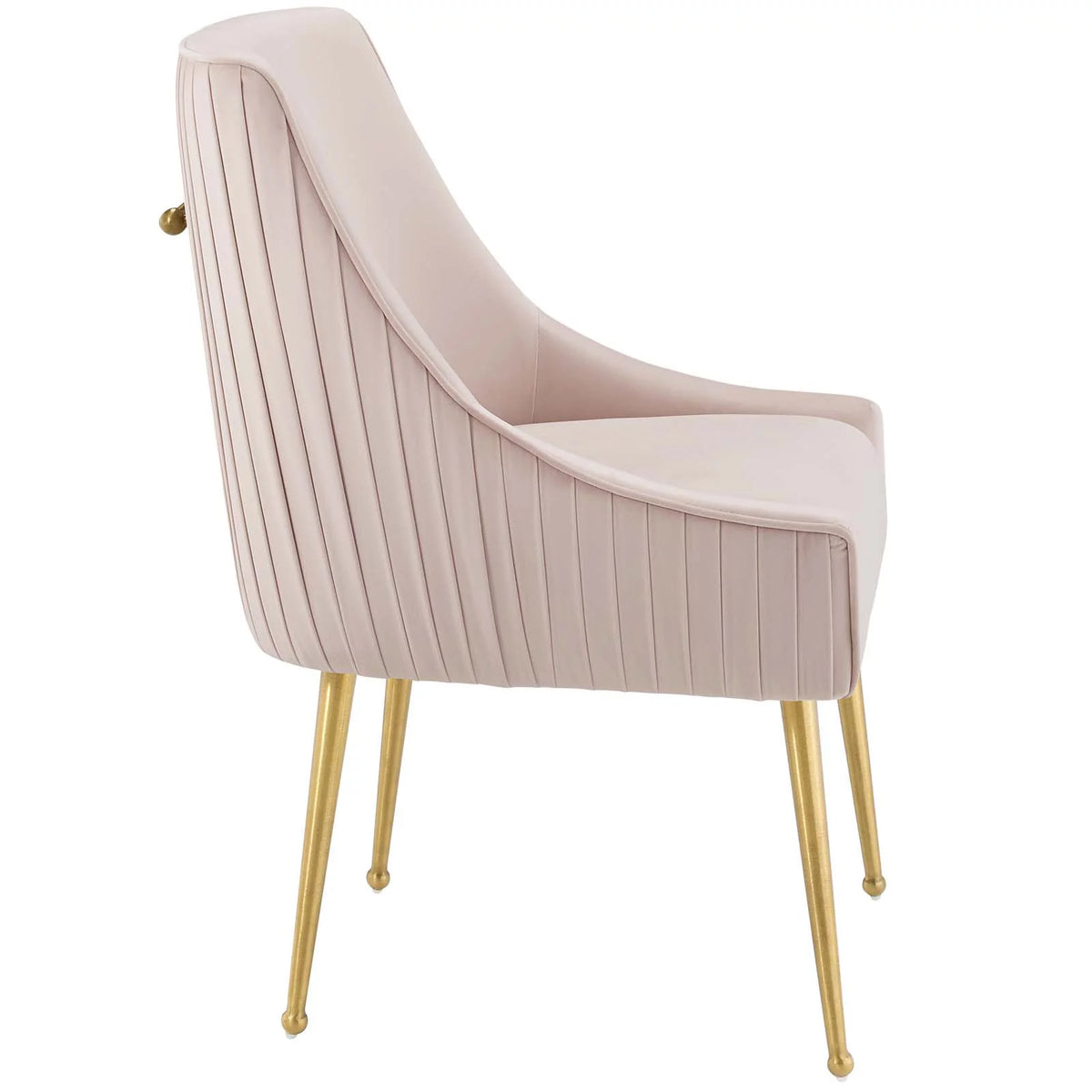 Pink Upholstered Velvet Dining Chair J104