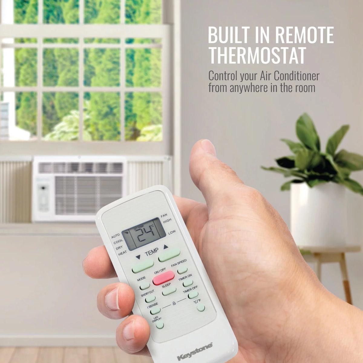 5,000 BTU Window Air Conditioner with Remote, White Q2733