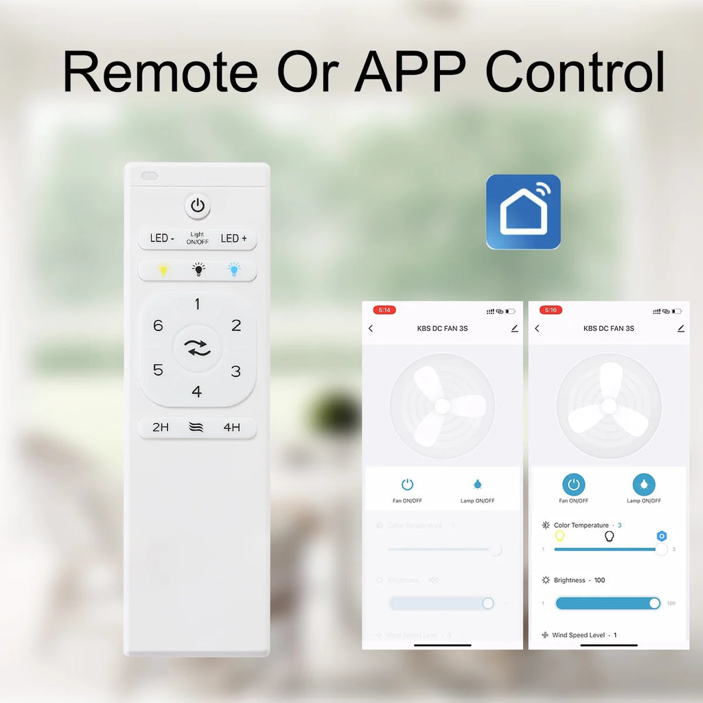 52" Smart Ceiling Fan with Remote Control U51813